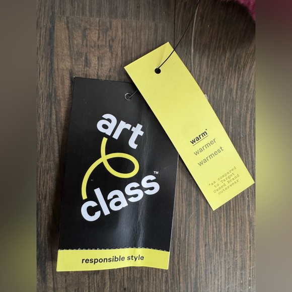 Art Class Pink Sherpa Button Down jacket nwt medium - Picture 5 of 8